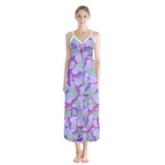 Kaleidoscope Dreams Button Up Chiffon Maxi Dress