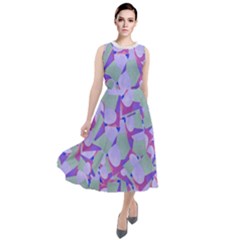 Kaleidoscope Dreams Round Neck Boho Dress by dflcprintsclothing