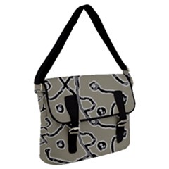 Sketchy Abstract Artistic Print Design Buckle Messenger Bag by dflcprintsclothing