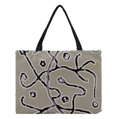 Sketchy Abstract Artistic Print Design Medium Tote Bag