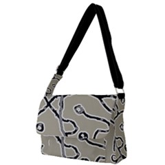 Sketchy Abstract Artistic Print Design Full Print Messenger Bag (s) by dflcprintsclothing