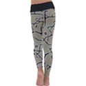 Sketchy abstract artistic print design Kids  Lightweight Velour Classic Yoga Leggings View4