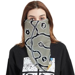 Sketchy Abstract Artistic Print Design Face Covering Bandana (triangle) by dflcprintsclothing