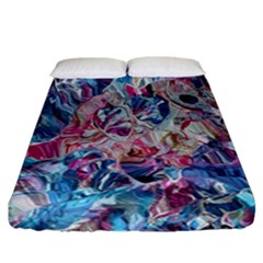 Three Layers Blend Module 1-5 Liquify Fitted Sheet (california King Size) by kaleidomarblingart