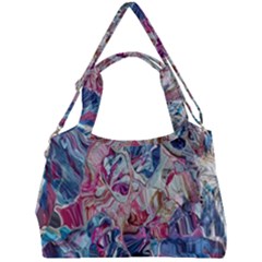 Three Layers Blend Module 1-5 Liquify Double Compartment Shoulder Bag by kaleidomarblingart