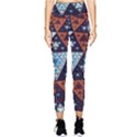 Fractal Triangle Geometric Abstract Pattern Pocket Leggings  View1