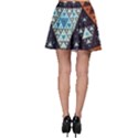 Fractal Triangle Geometric Abstract Pattern Skater Skirt View2