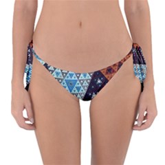 Fractal Triangle Geometric Abstract Pattern Reversible Bikini Bottoms