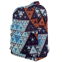 Fractal Triangle Geometric Abstract Pattern Classic Backpack
