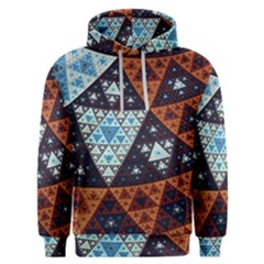 Fractal Triangle Geometric Abstract Pattern Men s Overhead Hoodie