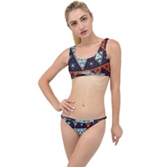 Fractal Triangle Geometric Abstract Pattern The Little Details Bikini Set