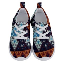 Fractal Triangle Geometric Abstract Pattern Running Shoes