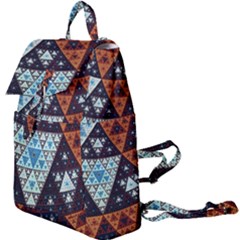 Fractal Triangle Geometric Abstract Pattern Buckle Everyday Backpack