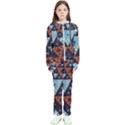 Fractal Triangle Geometric Abstract Pattern Kids  Tracksuit View1