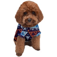 Fractal Triangle Geometric Abstract Pattern Dog T-shirt