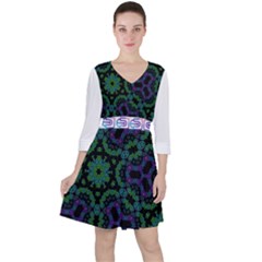 Paypercaprure Dress Collection  Quarter Sleeve Ruffle Waist Dress by imanmulyana