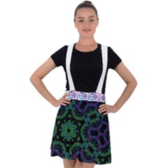Paypercapture Dress Collection  Velvet Suspender Skater Skirt