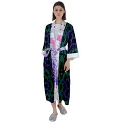 Paypercapture Dress Collection  Maxi Satin Kimono