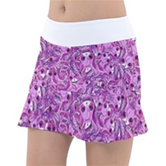 Kawaii Cyborg Cats Motif Random Pattern Classic Tennis Skirt