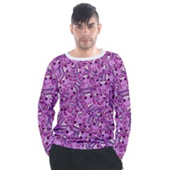 Kawaii Cyborg Cats Motif Random Pattern Men s Long Sleeve Raglan T-shirt