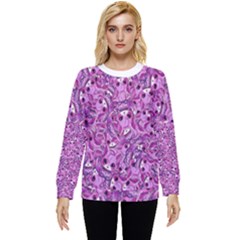 Kawaii Cyborg Cats Motif Random Pattern Hidden Pocket Sweatshirt