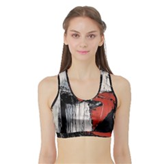 Abstract  Sports Bra With Border