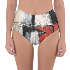 Abstract  Reversible High-waist Bikini Bottoms