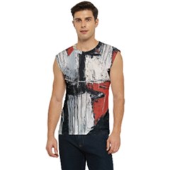 Abstract  Men s Raglan Cap Sleeve T-shirt