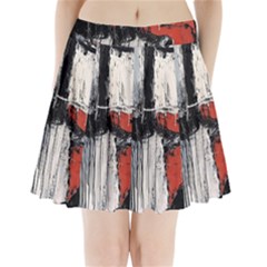 Abstract  Pleated Mini Skirt