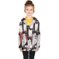 Abstract  Kids  Double Breasted Button Coat
