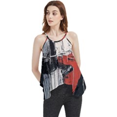 Abstract  Flowy Camisole Tank Top