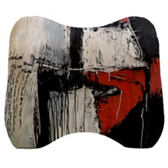 Abstract  Velour Head Support Cushion