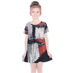 Abstract  Kids  Simple Cotton Dress