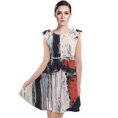 Abstract  Tie Up Tunic Dress