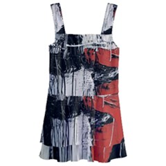 Abstract  Kids  Layered Skirt Swimsuit