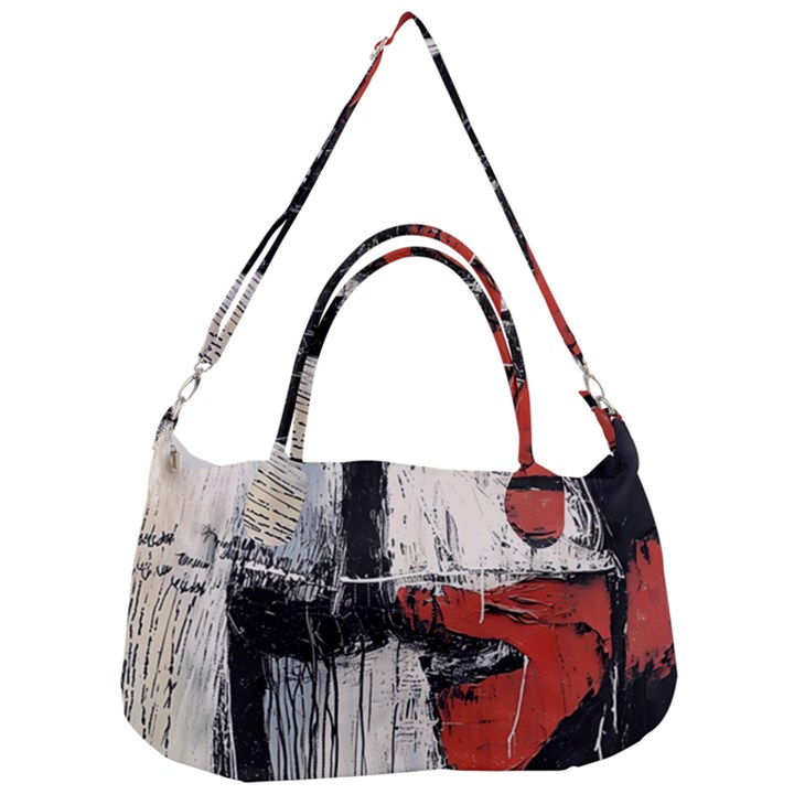 Abstract  Removable Strap Handbag