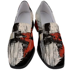Abstract  Women s Chunky Heel Loafers