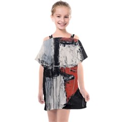 Abstract  Kids  One Piece Chiffon Dress