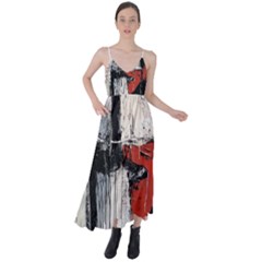 Abstract  Tie Back Maxi Dress