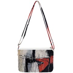 Abstract  Double Gusset Crossbody Bag