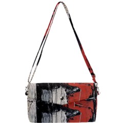 Abstract  Removable Strap Clutch Bag