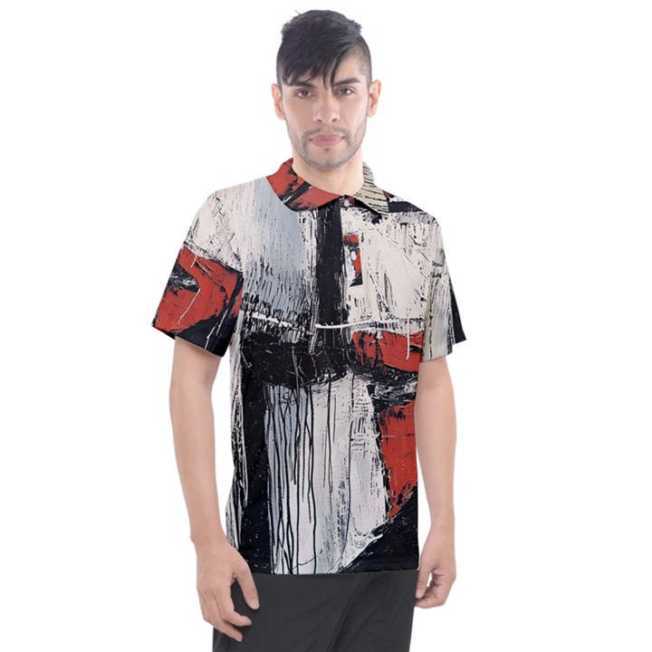 Abstract  Men s Polo T-Shirt