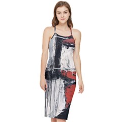 Abstract  Bodycon Cross Back Summer Dress