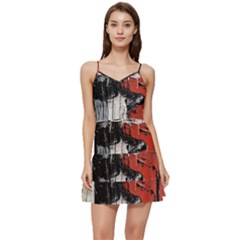 Abstract  Short Frill Dress