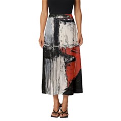 Abstract  Classic Midi Chiffon Skirt