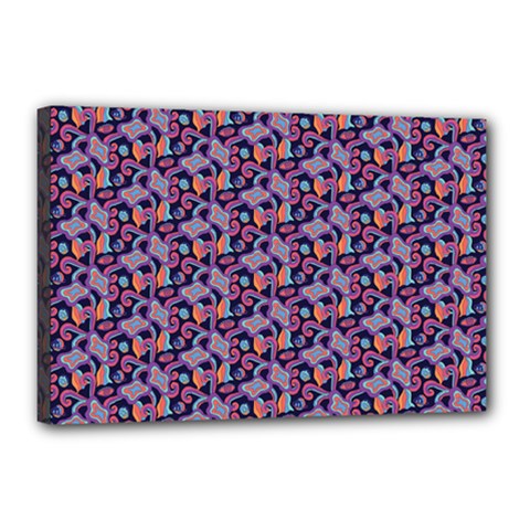 Trippy Cool Pattern Canvas 18  X 12  (stretched)