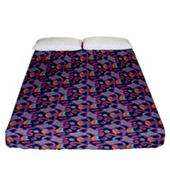 Trippy Cool Pattern Fitted Sheet (california King Size)
