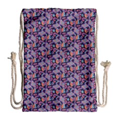 Trippy Cool Pattern Drawstring Bag (large)