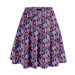 Trippy Cool Pattern High Waist Skirt