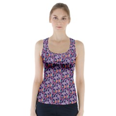 Trippy Cool Pattern Racer Back Sports Top